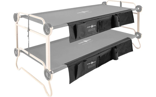 Organizador Disc-O-Bed Bolsa Lateral Negra Para La Cama De Campamento SINGEL L Y Sol-O-Cot 1 Organizador Disc-O-Bed Bolsa Lateral Negra Para La Cama De Campamento SINGEL L Y Sol-O-Cot