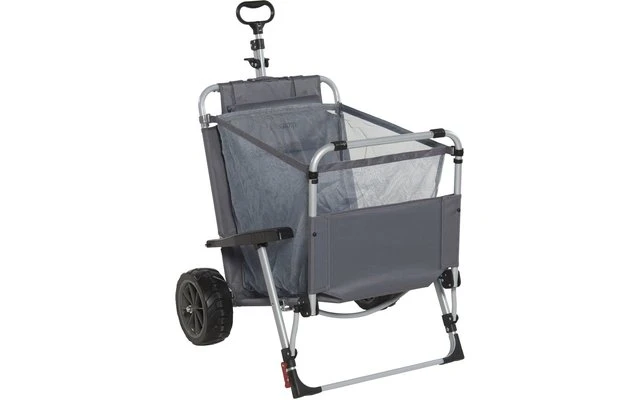 Wecamp Carro De Mano Con Silla De Playa Gris 1 Wecamp Carro De Mano Con Silla De Playa Gris
