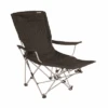 Outwell Catamarca Lounger Silla Plegable Negra Con Reposapiernas 89 X 61 X 116 Cm