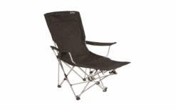 Outwell Catamarca Lounger Silla Plegable Negra Con Reposapiernas 89 X 61 X 116 Cm